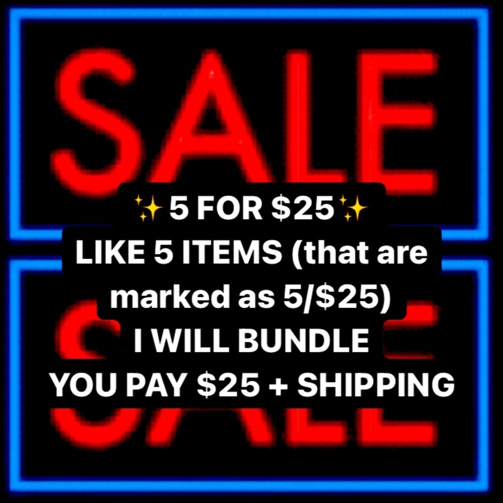 ✨5/$25 SALE✨